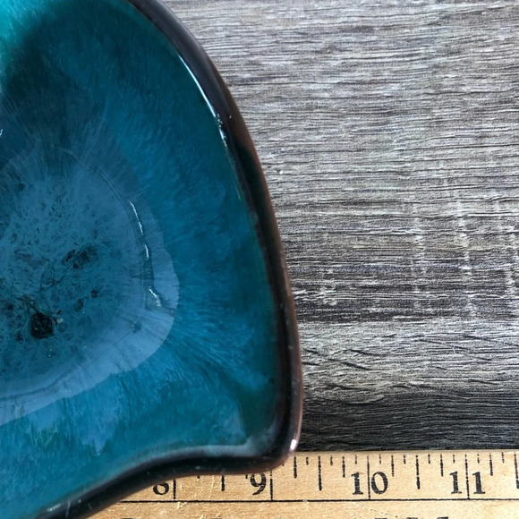 Vtg Blue Mountain Pottery Three Section Handled Dish - Picture 10 of 11